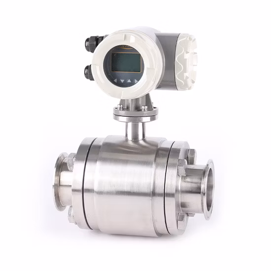 Magnetic Flow Meter Clamp Electromagnetic Flowmeter Modbus Water Flow Meter